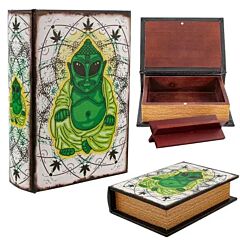 Buch Versteck Holzbox, High Budda