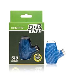Pipe Vape Battery Blue Wood von HEMPER