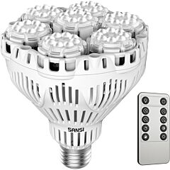 LED Sansi Grow Light Bulb  40 Watt Full Spectrum inkl. Fernbedienung