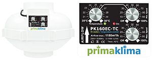 Rohr-Ventilator EC 160 / Temp/Speed Control / PrimaKlima