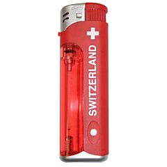 Feuerzeug SWITZERLAND rot