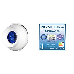 Rohr-Ventilator EC 250 / BLUE Multispeed / PrimaKlima