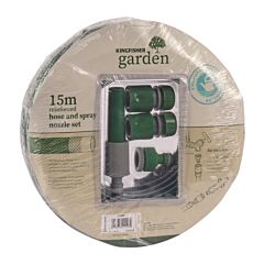Gartenschlauch- und Sprühdüsenset 15 Meter