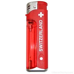 Feuerzeug SWITZERLAND rot