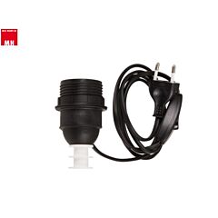 Flaschengarnitur E27 Fassung / schwarz / 1.5 Meter