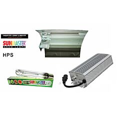 Lampenset 600W HPS Sunmaster / Glanz-Reflektorschirm