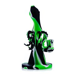 Silicon OCTOPUS Bong grün-schwarz von HEMPER