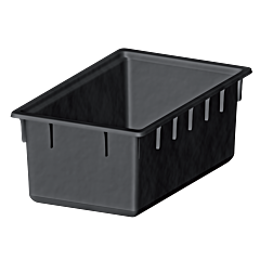 Wassertank PE schwarz 150 Liter rechteckig