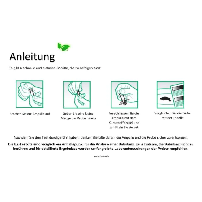 EZ Test Kit fr synthetische Cannabinoide / 5er oder 10er Sets - holos.ch